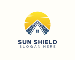 House Solar Panel logo design