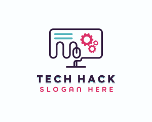 Digital Computer Tech logo design