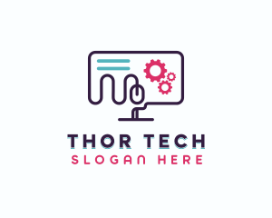 Digital Computer Tech logo design