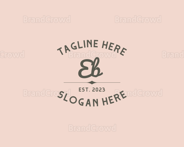 Feminine Script Brand Business Logo