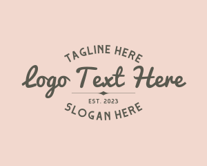 Feminine Script Brand Business Logo