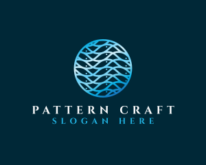 Fish Wave Pattern logo design