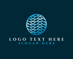 Underwater - Fish Wave Pattern logo design