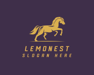 Running Horse Stallion  Logo