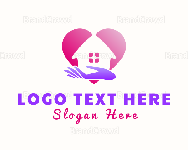 Hand Heart House Logo