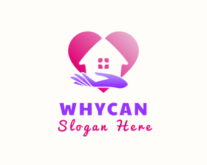 Support - Hand Heart House logo design