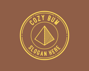 Yellow Pyramid Outline logo design