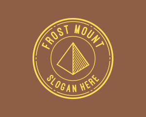 Yellow Pyramid Outline logo design