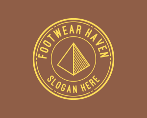 Yellow Pyramid Outline logo design