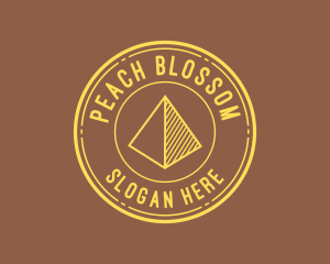 Yellow Pyramid Outline logo design