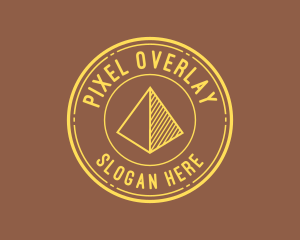 Yellow Pyramid Outline logo design