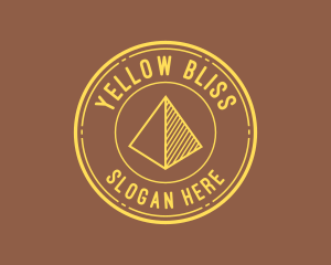 Yellow - Yellow Pyramid Outline logo design