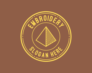 Yellow Pyramid Outline logo design