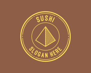 Yellow Pyramid Outline logo design