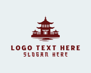 Architecture - Asian Pagoda Architecture logo design