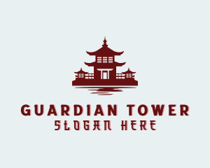 Asian Pagoda Architecture logo design