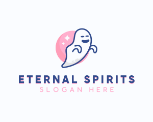 Spooky Scary Ghost logo design