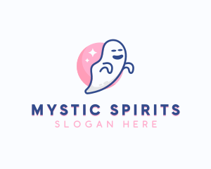 Spooky Scary Ghost logo design