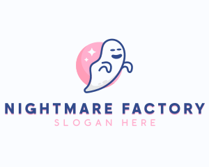 Spooky Scary Ghost logo design