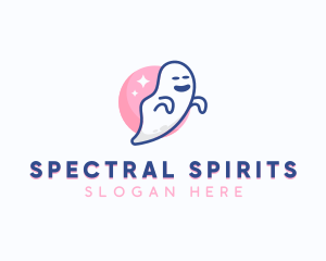 Spooky Scary Ghost logo design