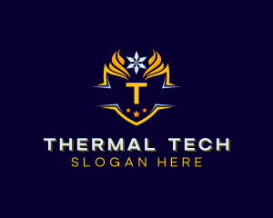 Cooling Thermal Ice logo design