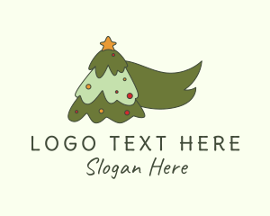 Xmas - Pine Tree Christmas logo design