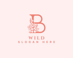 Makeup - Florist Organic Flower Letter B logo design