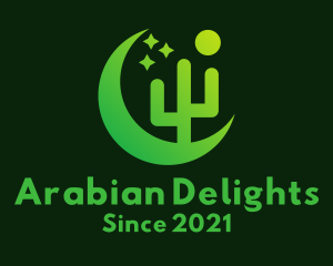 Arabian Desert Cactus logo design