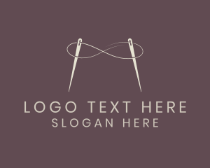 Stitch - Needle Infinity Thread logo design