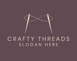 Needle Infinity Thread logo design