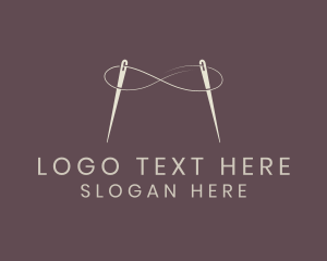 Loop - Needle Infinity Thread logo design