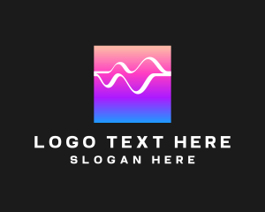 Gradient - Audio Sound Wave Acoustics logo design