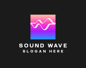 Audio Sound Wave Acoustics logo design