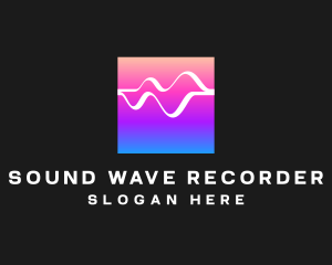 Audio Sound Wave Acoustics logo design