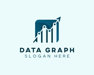 Financial Analytics Graph logo design