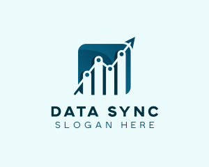 Financial Analytics Graph logo design