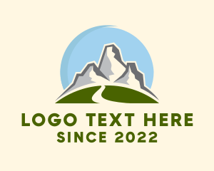 Mountain Climber - Rocky Mountain Countryside logo design