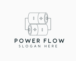 Battery Power Source logo design