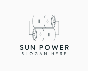 Battery Power Source logo design