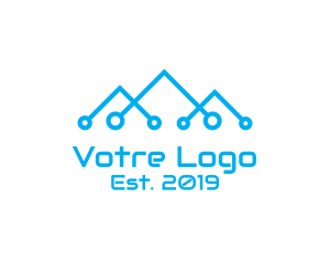 Pyramid - Blue Mountain Tech logo design