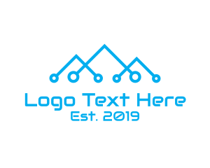 Trekking - Blue Mountain Tech logo design