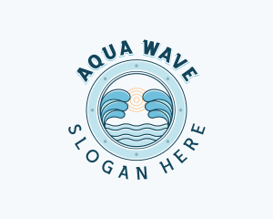 Ocean Waves Travel logo design