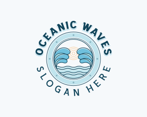 Ocean Waves Travel logo design