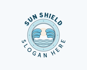 Ocean Waves Travel logo design