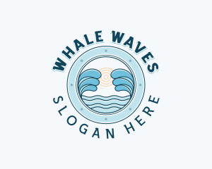 Ocean Waves Travel logo design