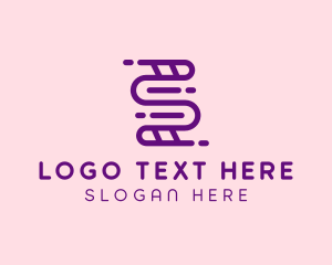 Purple - DNA Letter S logo design