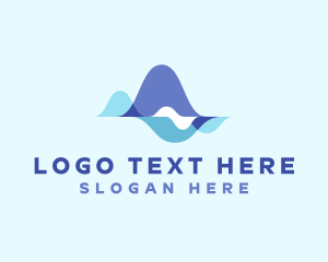 Abstract - Modern Waves Agency logo design