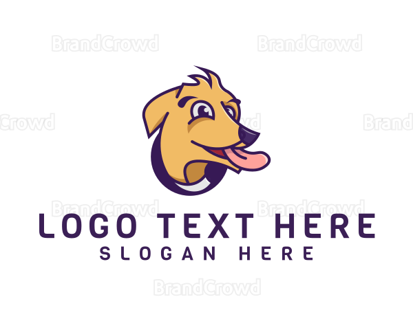 Dog Tongue Pet Logo