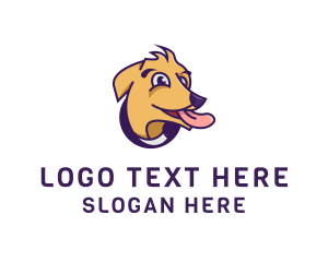 Tongue - Dog Tongue Cartoon logo design