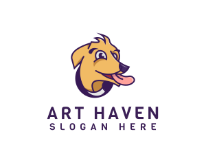 Dog Tongue Pet logo design